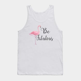 Be Fabulous Pink Flamingo Tank Top